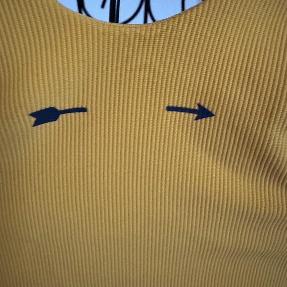 The Upside Marigold Dunes Jade Ribbed Racerback Tank Sport Bra Size Small/US 6 - Picture 6 of 8